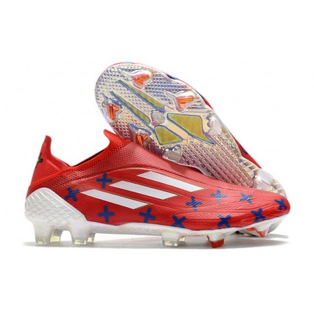 adidas X Speedflow+ FG Nuovo 11/11 -Rosso Bianco Nero