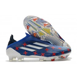 adidas X Speedflow+ FG Nuovo 11/11 -Blu Vivace Bianco Rosso Vivido