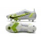 Scarpe Nike Mercurial Vapor 14 Elite SG-Pro Bianco Nero Metallic Argento Volt