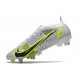 Scarpe Nike Mercurial Vapor 14 Elite SG-Pro Bianco Nero Metallic Argento Volt