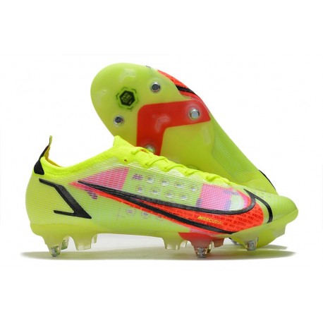 Scarpe Nike Mercurial Vapor 14 Elite SG-Pro Volt Cremisi Vivace Nero