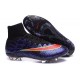 Nuovo 2015 Scrape Calcio Nike Mercurial Superfly FG Terreni Viola Rosso