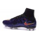 Nuovo 2015 Scrape Calcio Nike Mercurial Superfly FG Terreni Viola Rosso
