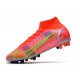 Nike Mercurial Superfly 8 Elite AG Pro Cremisi Vivace Argento Metallico
