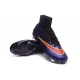 Nuovo 2015 Scrape Calcio Nike Mercurial Superfly FG Terreni Viola Rosso
