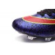 Nuovo 2015 Scrape Calcio Nike Mercurial Superfly FG Terreni Viola Rosso