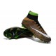 Nuovo 2015 Scrape Calcio Nike Mercurial Superfly FG Terreni Multicolore Nero Bianco