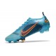 Scarpe Nike Mercurial Vapor 14 Elite FG Blu Cloro Arancione Laser Marina