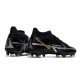 Nike Phantom GT 2 Elite DF FG Nero Metallic Grigio Scuro Oro Metallico