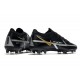 Nike Phantom GT ii Elite FG Nero Metallic Grigio Scuro Oro Metallico