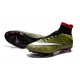 Nuovo 2015 Scrape Calcio Nike Mercurial Superfly FG Terreni Giallo Nero Bianco