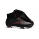 Nuovo 2015 Scrape Calcio Nike Mercurial Superfly FG Terreni Nero Rosso