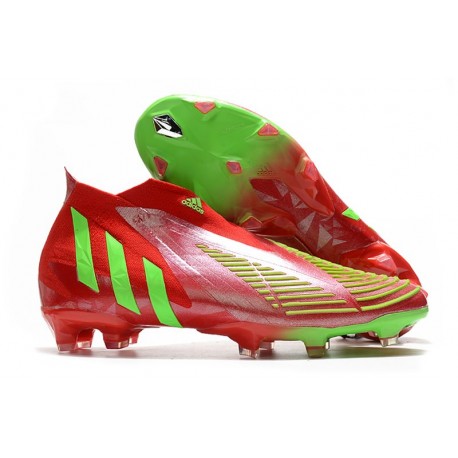 adidas Predator Edge+ FG Nuovo Rosso Verde