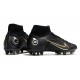 Nike Mercurial Superfly 8 Elite AG Pro Nero Oro Metallico Argento Metallico