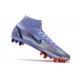 Nike Mercurial Superfly 8 Elite AG Pro Mbappe Thistle Chiaro Argento Metallico