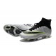 Nuovo 2015 Scrape Calcio Nike Mercurial Superfly FG Terreni Grigio Nero Verde
