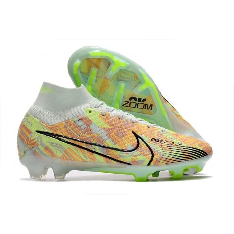 Nike Zoom Mercurial Superfly IX Elite FG Nero Grigio Vert