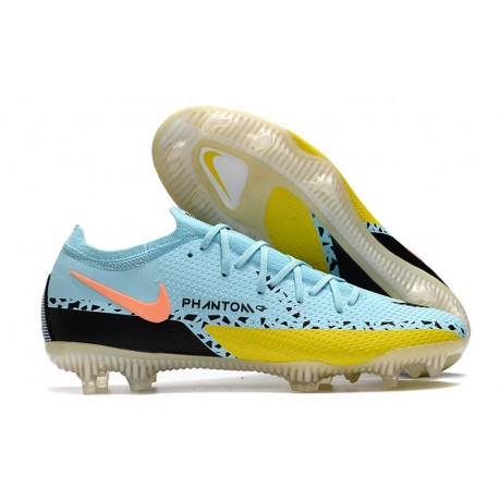 Nike Phantom GT ii Elite FG Glacier Ice Nero Giallo Strike