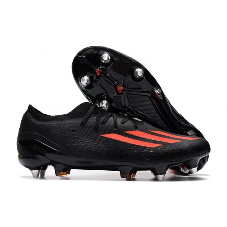 Nuovo adidas X Speedportal.1 SG Nero Core Rosso Solare Verde Solare