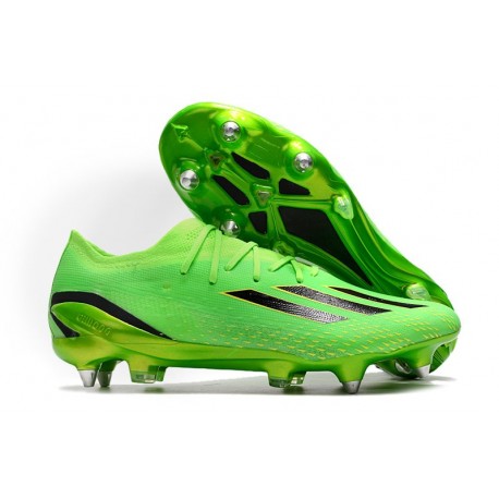 Nuovo adidas X Speedportal.1 SG Verde Solare Nero Core Giallo Solare