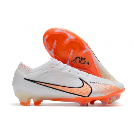 Nike Air Zoom Mercurial Vapor 15 Elite FG Bianco Arancio