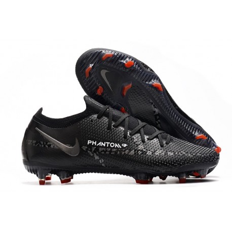 Nike Phantom GT ii Elite FG Nero Grigio Fumo Scuro Summit Bianco