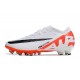 Nike Air Zoom Mercurial Vapor 15 Elite AG Bianco Cremisi Vivace Nero