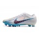 Nike Air Zoom Mercurial Vapor 15 Elite AG Bianco Blu Baltico Rosa Blast Indigo Haze
