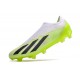 Scarpe da calcio adidas X Crazyfast.1 LL FG Bianco Nero Core Limone Lucido