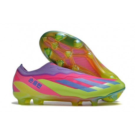 Scarpe da calcio adidas X Crazyfast.1 LL FG Korean Nights Son - Rosa Violeta Giallo
