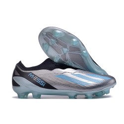 Scarpe da calcio adidas X Crazyfast.1 LL FG Argento Metallico Bliss Blu Nero Core