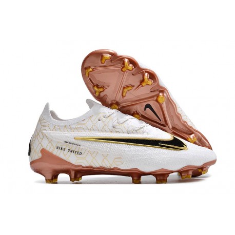 Nike Phantom GX Elite FG Nuovo Bianco Oro