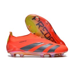 adidas Predator Elite Senza Lacci FG Rosso Negro Giallo