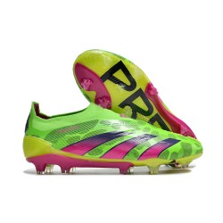 adidas Predator Elite Senza Lacci FG Team Verde Solare Shock Giallo Lucid Lemon