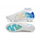 Nike Zoom Mercurial Superfly IX Elite FG Bianco Blu Oro