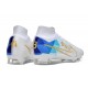 Nike Zoom Mercurial Superfly IX Elite FG Bianco Blu Oro
