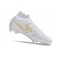Nike Zoom Mercurial Superfly IX Elite FG Bianco Blu Oro