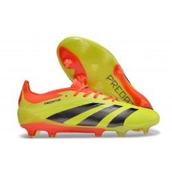 Scarpe adidas Predator 24 Elite FG Giallo Nero Rosso 