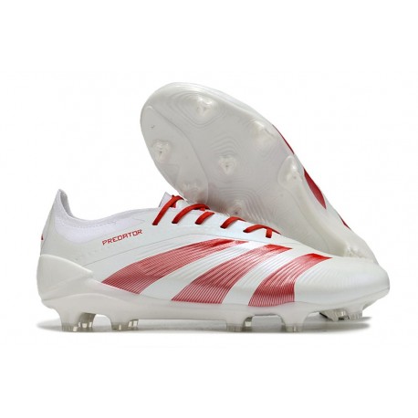 Scarpe adidas Predator 24 Elite FG Bianco Rosso