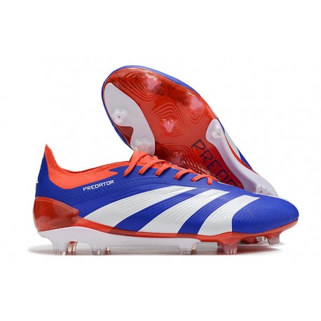 Scarpe adidas Predator 24 Elite FG Blu Bianco Rosso