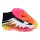 Scarpa Calcio Nike Hypervenom Phantom 2 Terreni Duri FG Bianco Nero Rosa