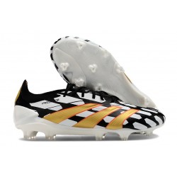 Scarpe adidas Predator 24 Elite FG Nero Bianco Oro
