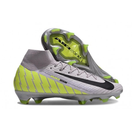Nike Scarpe Mercurial Superfly 10 Elite FG Grigio Verde