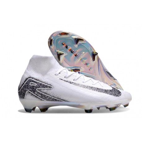 Nike Scarpe Mercurial Superfly 10 Elite FG Bianco Nero