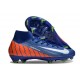Nike Scarpe Mercurial Superfly 10 Elite FG Blu Arancio Bianco
