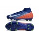 Nike Scarpe Mercurial Superfly 10 Elite FG Blu Arancio Bianco