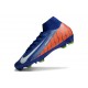 Nike Scarpe Mercurial Superfly 10 Elite FG Blu Arancio Bianco