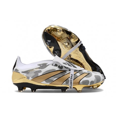 adidas Predator 24 Elite FT FG Oro Metallizzato Bianco Grigio