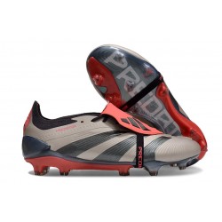Adidas Predator Elite Foldover Tongue FG Platin Met Nero Aurora Carbone
