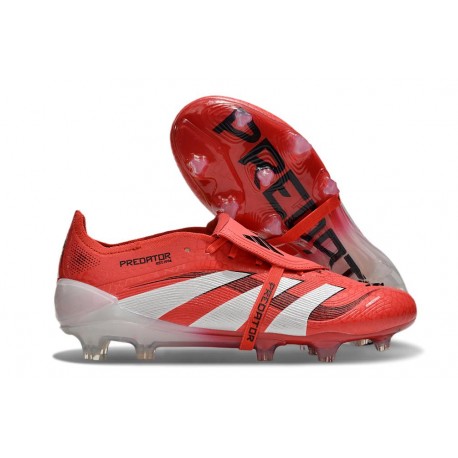 Adidas Predator 2025 Elite FT FG Rosso Lucido Bianco Nero